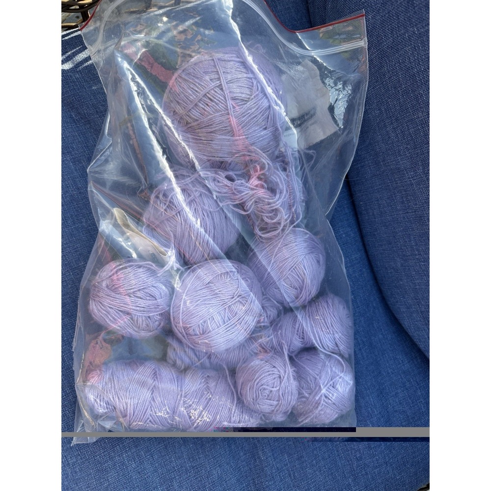 7 SKEINS COATS & CLARK INC. Red Heart Suoer SHEEN Lilac #7 - Picture 2 of 2